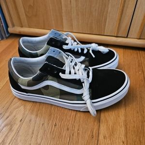 Vans old skool woodland camo men's size 9